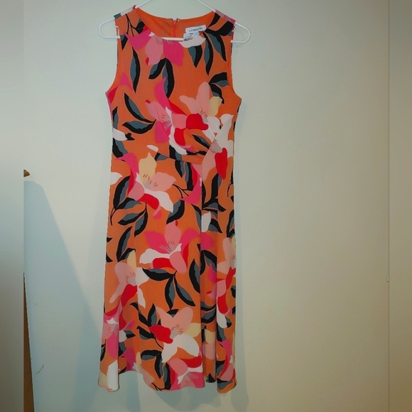 Liz Claiborne Floral Sleeveless Dress - Multicolor, Size 4 NWT - Picture 1 of 8